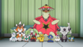 Lougaroc (de Sacha), Brindibou (de Sacha), Flamiaou (de Sacha), Pikachu (de Sacha), Candine (de Barbara), Boumata (de Kiawe), Ossatueur d'Alola (de Kiawe), Otaquin (de Néphie), Togedemaru (de Chrys) et Chrysapile (de Chrys)