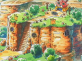 L'entrée de la guilde dans le dessin animé.