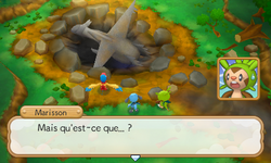 Latios est découvert pétrifié au Lac Temporel.