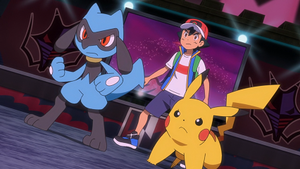 LV045 - Riolu et Pikachu de Sacha (Flash-back).png