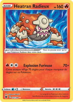 Heatran Radieux (Épée et Bouclier Astres Radieux 027)
