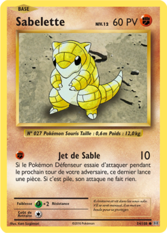 Sabelette (XY Évolutions 54)