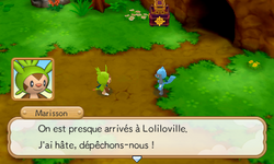 Les compères à l'entrée du donjon, pressés d'arriver à Loliloville.