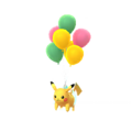 Dans Pokémon GO (ballons verts)