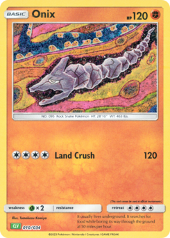Onix (Pokémon Trading Card Game Classic Venusaur & Lugia ex Deck 010)