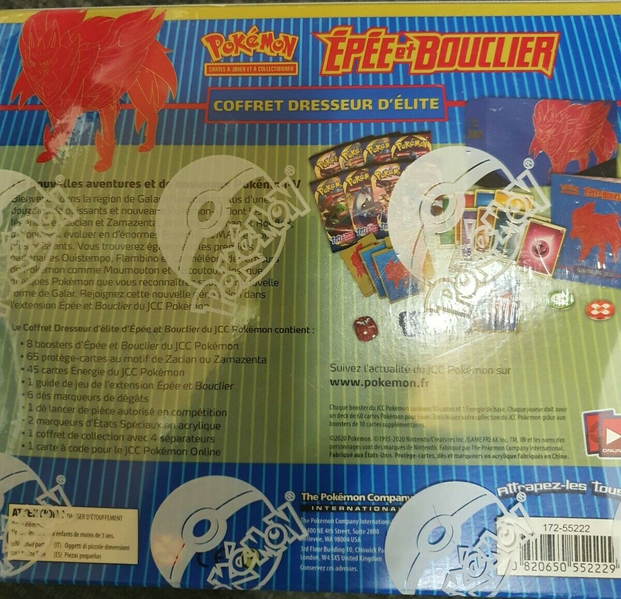Fichier:Coffret Dresseur d'élite Épée et Bouclier Zamazenta Verso.png