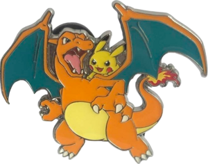 Pin's Dracaufeu et Pikachu (Collection Ultra-Premium Célébrations) JCC.png