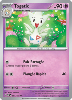 Togetic (Écarlate et Violet Flammes Obsidiennes 084)