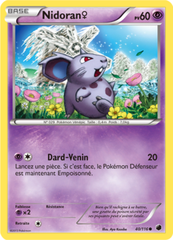 Nidoran♀ (Noir & Blanc Glaciation Plasma 40)