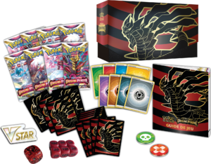 Coffret Dresseur d'élite Épée et Bouclier Origine Perdue Contenu.png