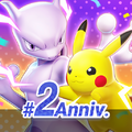 Icône du jeu pendant le deuxième anniversaire de Pokémon UNITE.