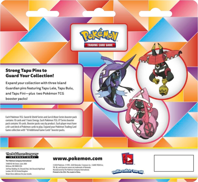 Fichier:Island Guardians Collector's Pin Blister Verso.png
