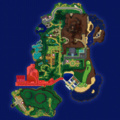 Localisation de Ho'ohale dans Pokémon Soleil et Lune.