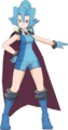 La tenue canonique de Sandra dans Pokémon Masters EX.